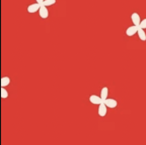 Italian Summer 229882 Sand Dollars Red/Ivory Cloud9 Half Yard