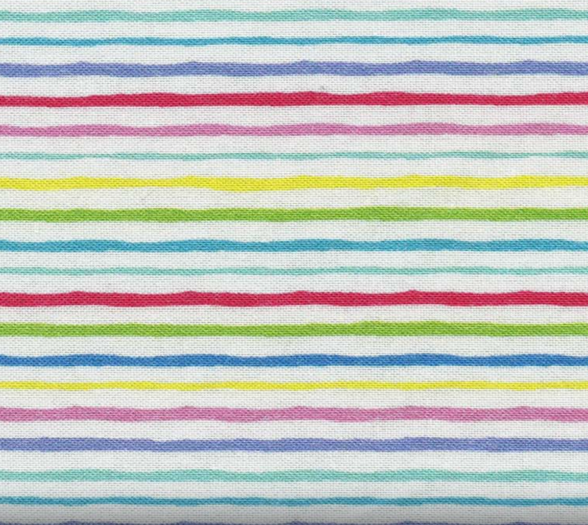 Ciao Bella 1645991B Parisian Stripe White/Multi Benartex Half Yard