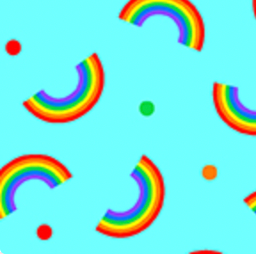 We Appreciate You 1242705B Rainbows Hope Aqua Benartex Half Yard