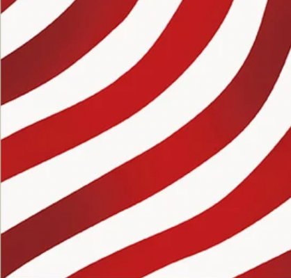 All-American Christmas 55280-5 Red Waving Stripes Windham Half Yard