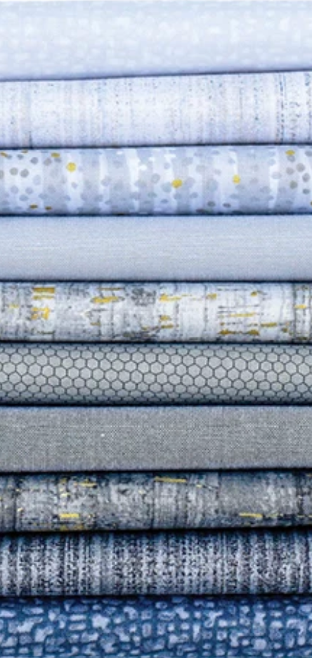Color Me COLMFATQ-10 Shades of Grey 10 Pc Fat Quarter Windham