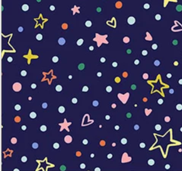 Rainbow Vale 55053-4 Confetti Sparkle Midnight Windham Half Yard