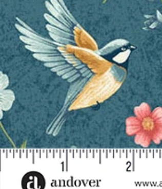 Sparrow Falls A-10388-B Deep Prussian Andover Half Yard