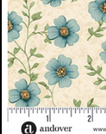 Sparrow Falls Blossom Ivory A-10385-L Michael Nardi Andover Half Yard