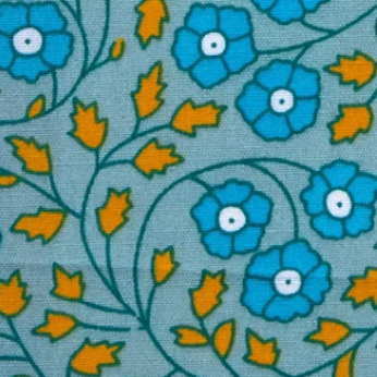 Aziza Blue-Grey Poplin 524 Petit Pan Half Yard