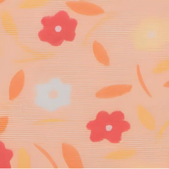 Peace and Love Melon Poplin 913 Petit Pan Half Yard