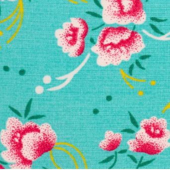 Celadon Peony 130 Pivoine Poplin Petit Pan Half Yard