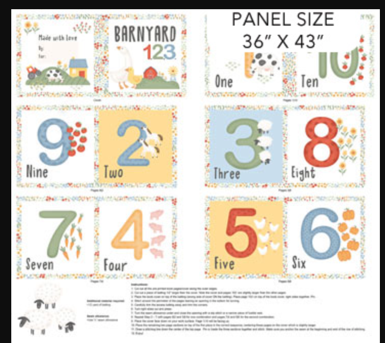 Quack Quack Moo 35" Soft Book Panel DP27813 147P
