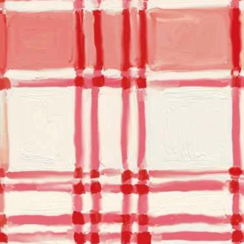 Holly Woods Painted Plaid 9241-83 Coral Studio E Half Yard