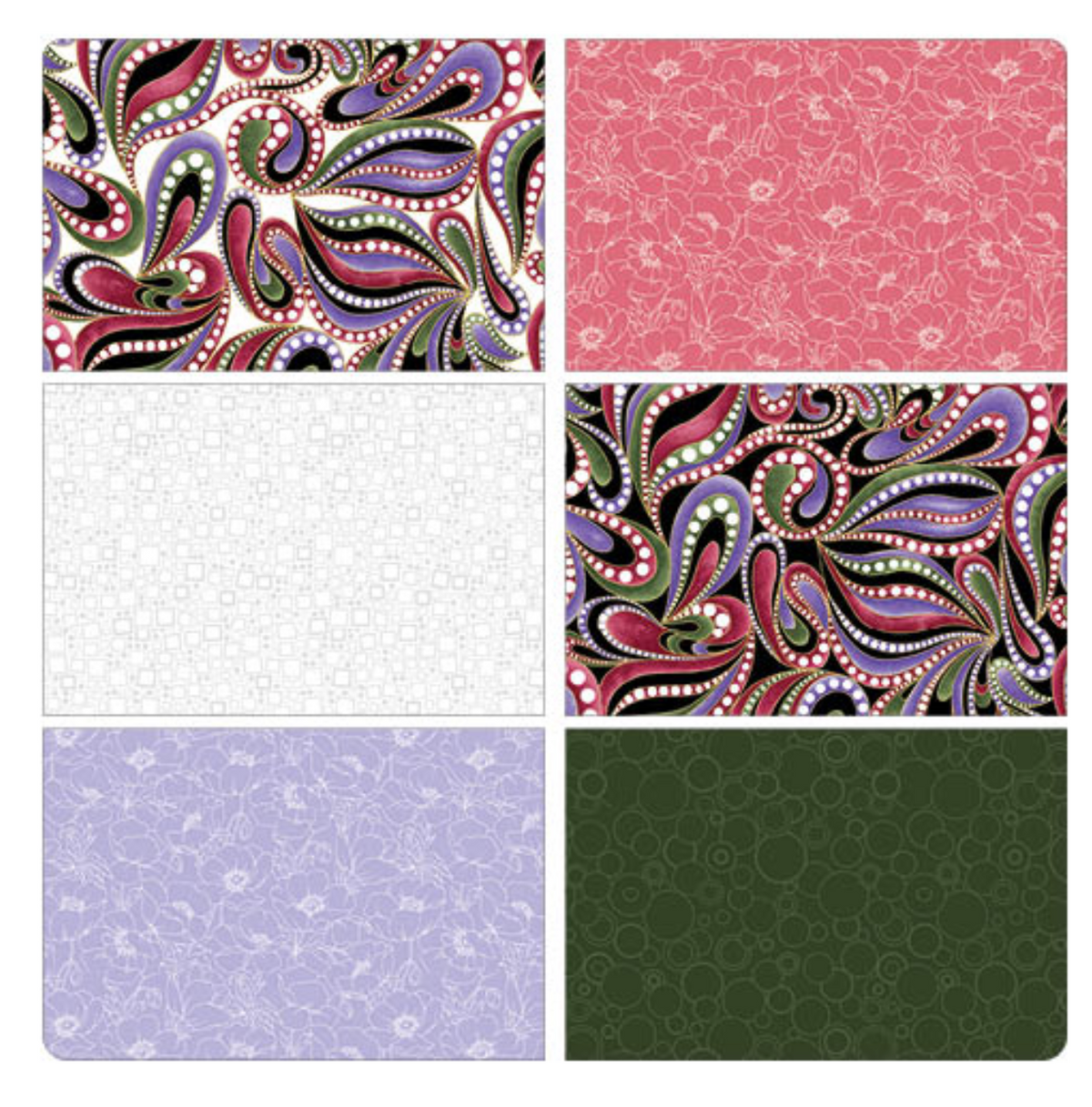 Amazing Poppies 10" Squares Layer Cake AMP10PK Benartex