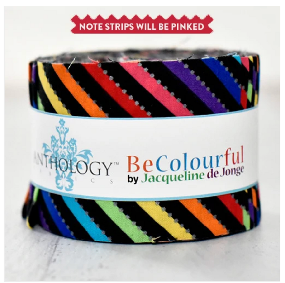 Be Colourful 2.5" Strips Jelly Roll BCMAGJR-6 Licorice Multi (Bias) 26ct