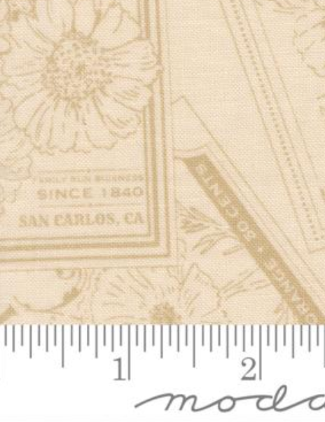 My Secret Garden Seeds of Love 20981 31 Cloud Natural Moda Half Yard