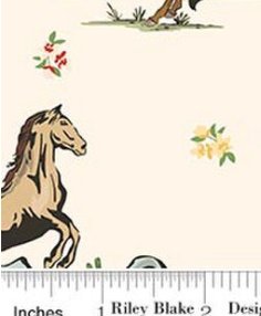 Cowgirl Main C17480-CREAM Cream Echo Park Paper Co. Riley Blake Half Yard