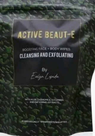 Evelyn Lozada Active Beauty Boosting Face Body Wipes 15 Towelettes