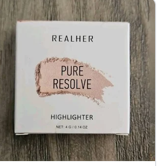 Realher Pure Resolve Champagne Highlighter 4g 0.14oz New Sealed