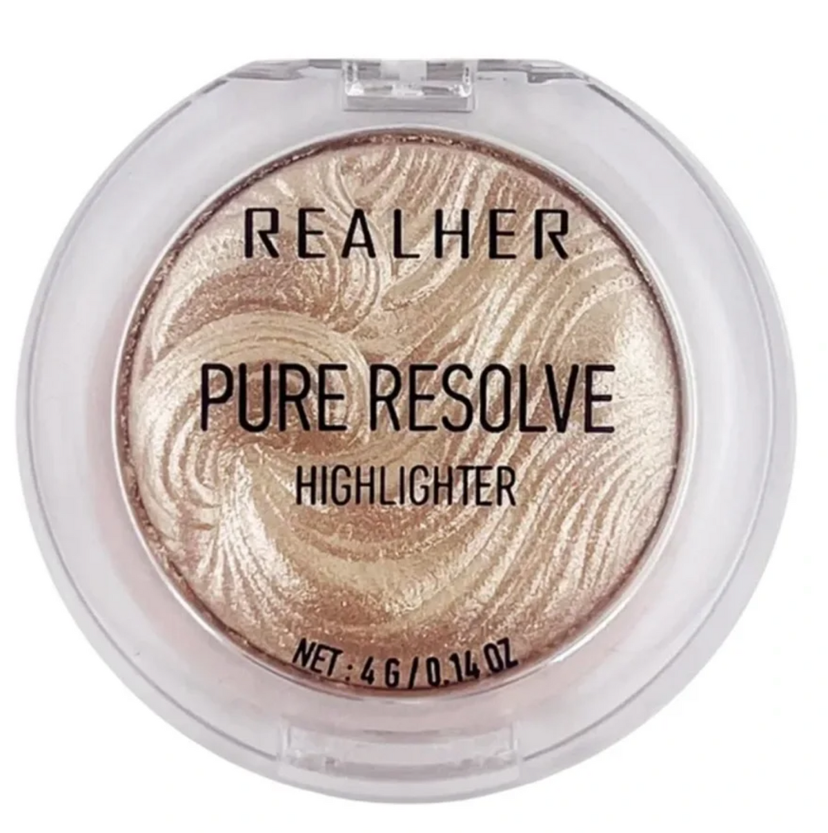 Realher Pure Resolve Champagne Highlighter 4g 0.14oz New Sealed