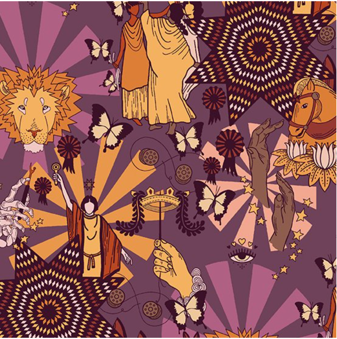 Oracle by Eye Candy Quilts A-231 P Royal Border