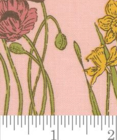 My Secret Garden Garden Bunnies 20982 23 Petal Moda Half Yard