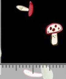 Catwalk Meowshrooms STELLA-DLW3780 EBONY Dear Stella Half Yard