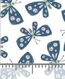 Catwalk Butterflies STELLA-DLW3781 WHITE Dear Stella Half Yard