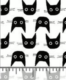 Catwalk Cat Heads STELLA-DLW2664 WHITE Dear Stella Half Yard