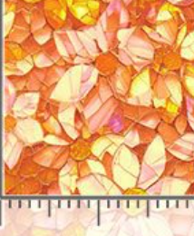 Fantasia Packed Bright Floral FLEUR-CD4566 ORANGE Timeless Treasures Half Yard