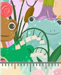 Pint-Sized Pets Frogs AT-CD4399 MULTI Timeless Treasures Half Yard