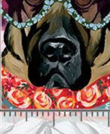 Top Dogs Packed Fashionista Dogs YVETTE-CD4179 MULTI Timeless Treasures Half Yard