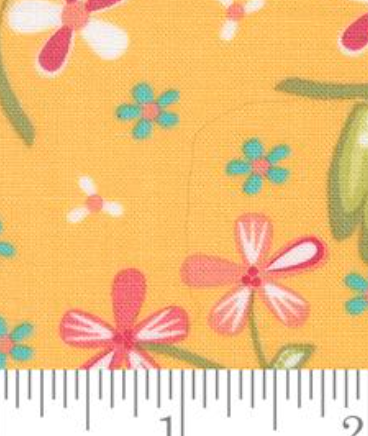 In The Garden Garden Flowers Goldenrod 29230 18 Corey Yoder Moda Half Yard
