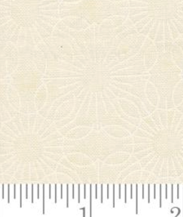Fieldrush Jasmine Blenders Medallion Opal White 30784 11 BasicGrey Moda Half Yard
