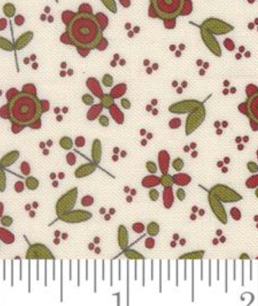 Chilly Christmas Flowers Vanill 55712 11 Sweetwater Moda Half Yard