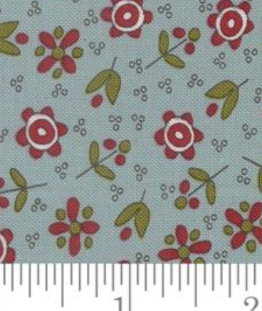 Chilly Christmas Flowers Storm 55712 15 Sweetwater Moda Half Yard