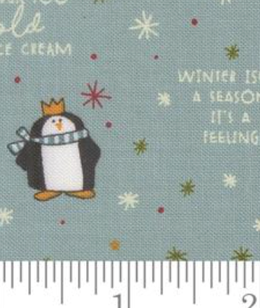 Chilly Mr Penguin Storm 55711 15 Sweetwater Moda Half Yard
