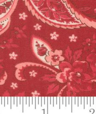 Petals And Polka Dots Pretty Paisley Rose 3081 20 Bunny Hill Moda Half Yard