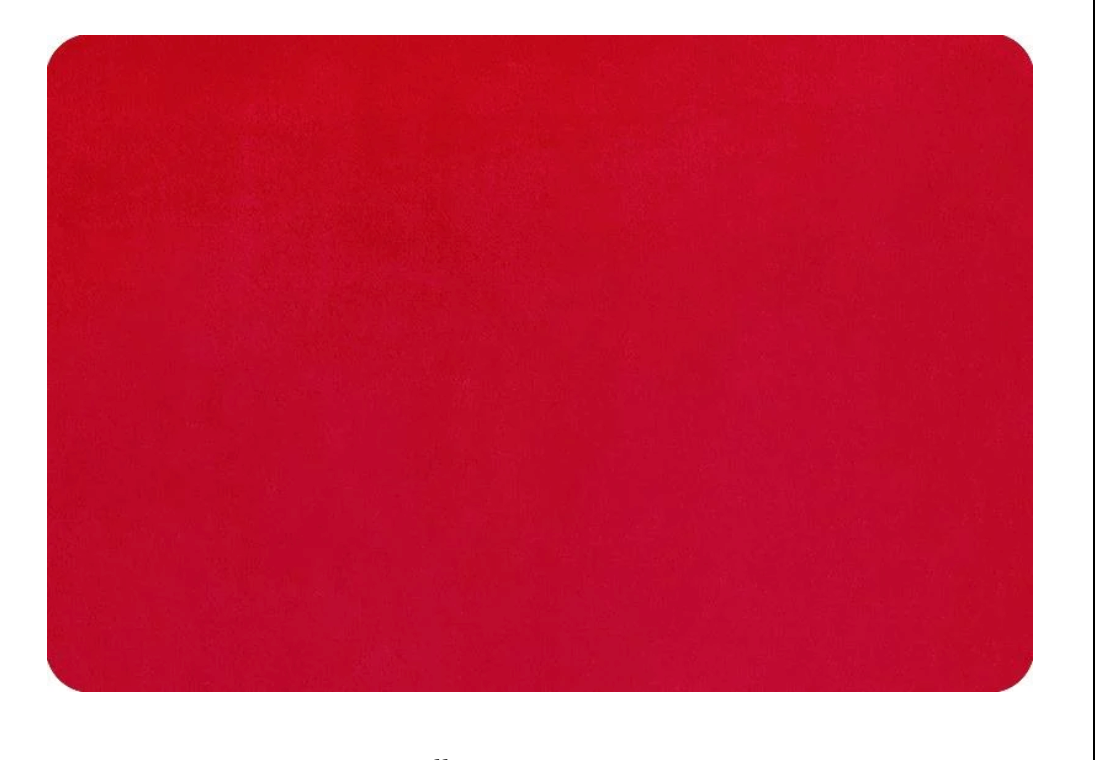 Minky Red 3yd x 60" Solid Cuddle