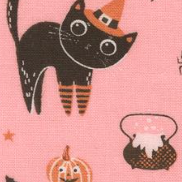 Purrs and Boos Cats Candy 39060 13 Elena Amo Moda Half Yard