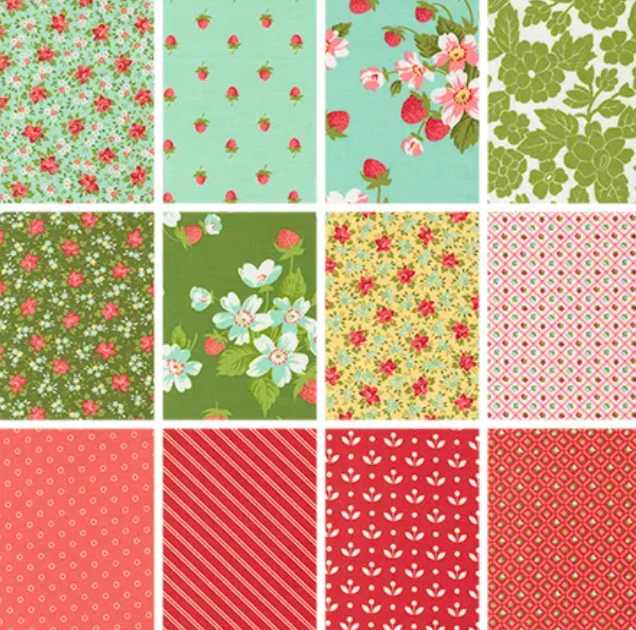 Bloomsberry 40 Pcs Fat Eighth 9 x 22 Cut 55350F8 Camille Roskelley Moda