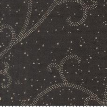 Collections Magnolia Midnight Scroll Onyx 46286 17 Howard Marcus Moda Half Yard