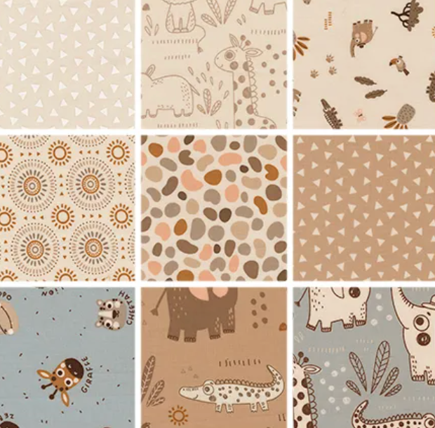 Wildly Cute Safari 2.5" Jelly Roll 39080JR Elena Amo Moda