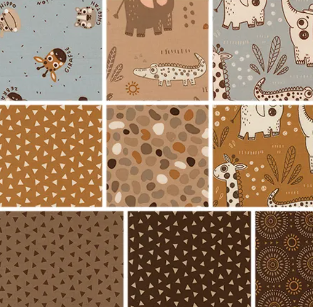 Wildly Cute Safari 2.5" Mini Charm 39080MC Elena Amo Moda