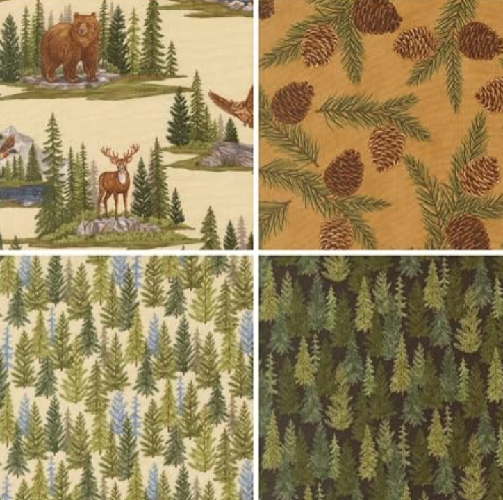 Northwoods Lodge Quilt Fat Quarter 56190ABQC Deb Strain Moda
