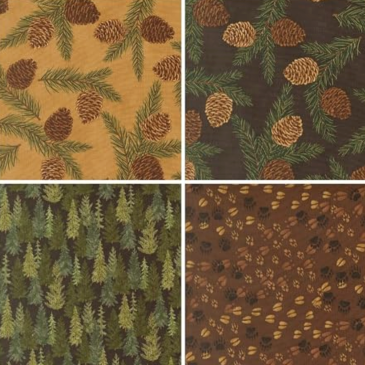 Northwoods Lodge Quilt Fat Quarter 56190ABQC Deb Strain Moda