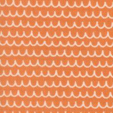 Bug Collector Squiggles Stripes Orange 55735 26 Sweetwater Moda Half Yard