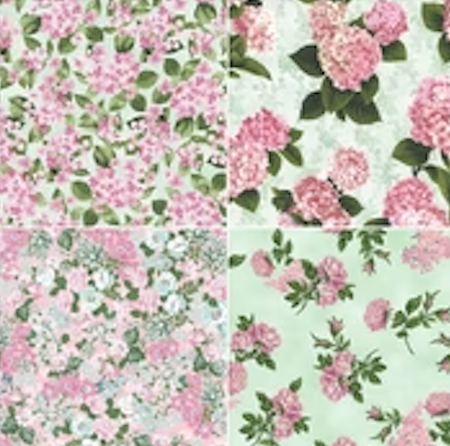 Hydrangea Gazebo Favorites 10" Squares Layer Cake TEN-1477-42 Robert Kaufman