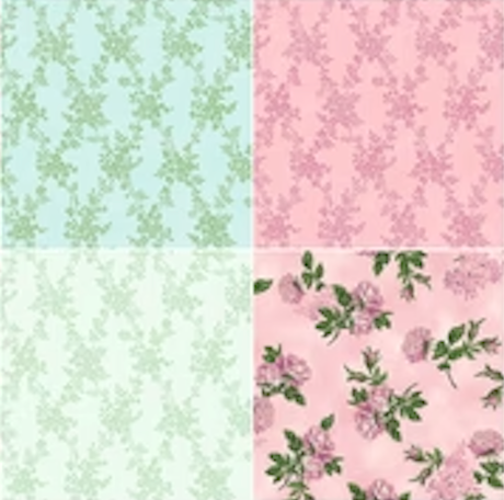 Hydrangea Gazebo Favorites 10" Squares Layer Cake TEN-1477-42 Robert Kaufman