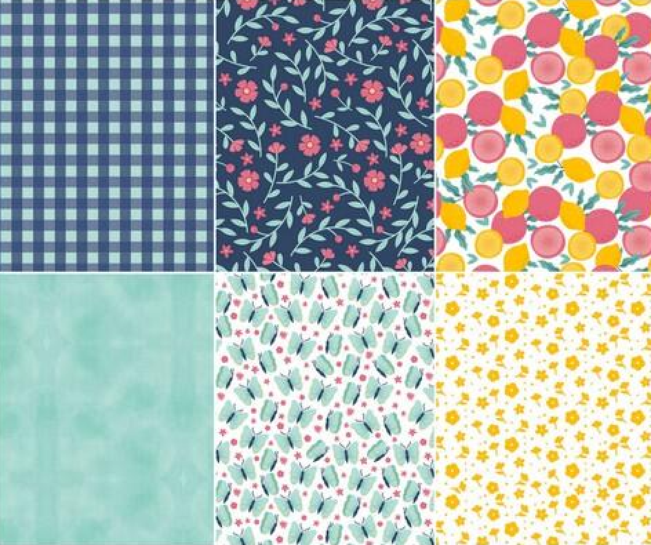 Citrus & Sunshine 5" Squares Charm Pack CHS-1418-42 Robert Kaufman