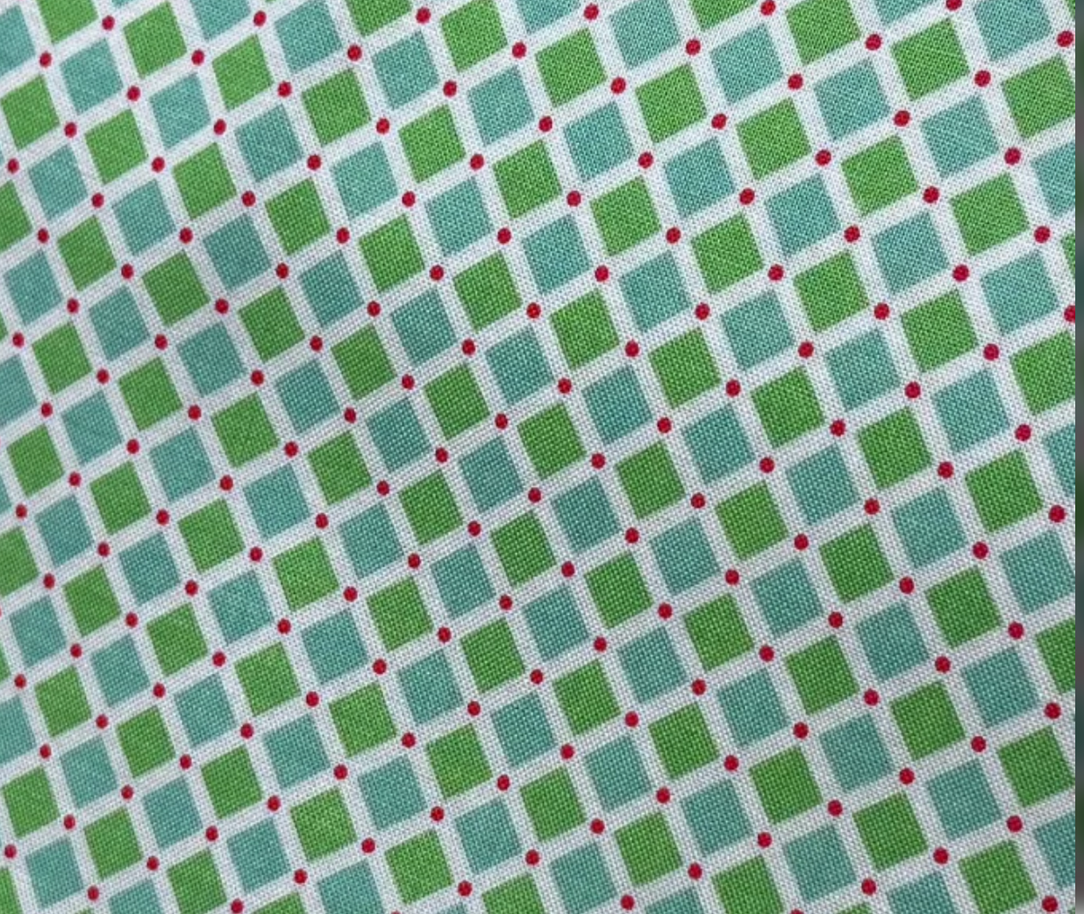 Cozy Christmas Square C5366 Green by Riley Blake Designs - Half Yard