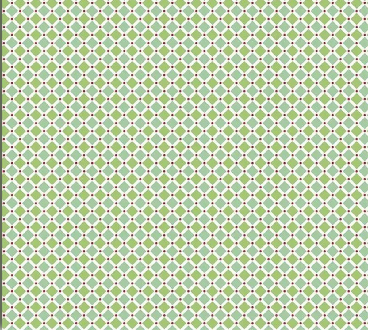 Cozy Christmas Square C5366 Green by Riley Blake Designs - Half Yard