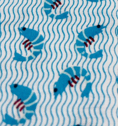 Petit Pan Krevett Bleu Poplin #568 Half Yard x 60"