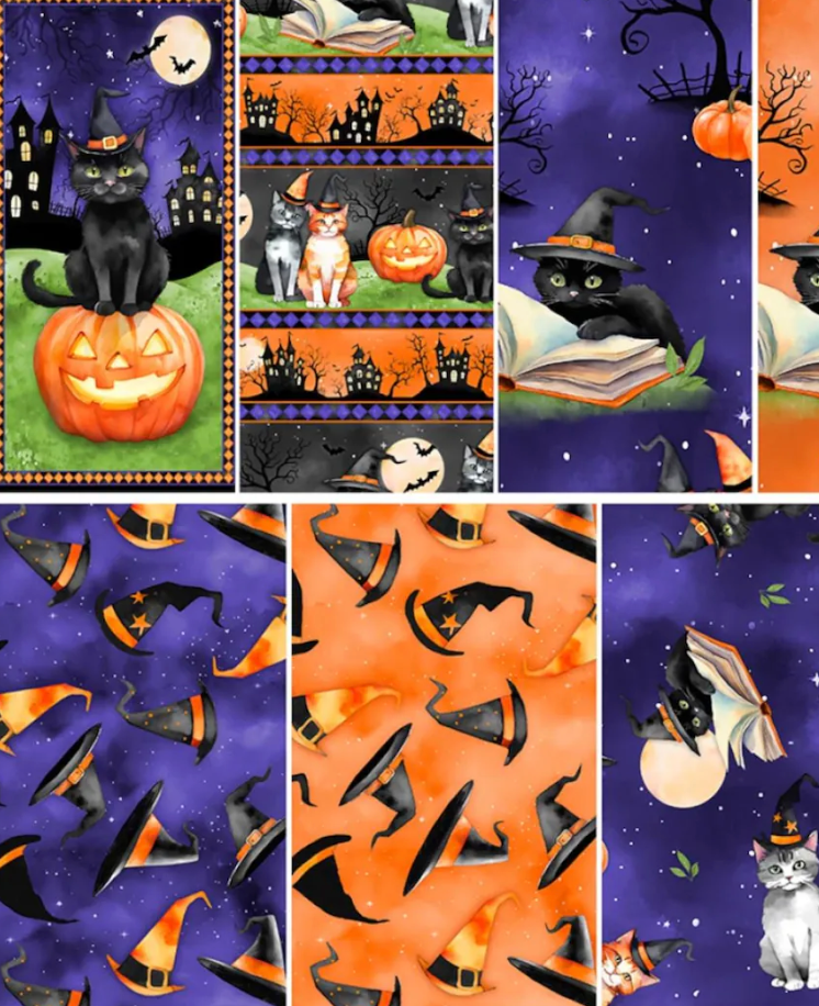 Spooky Tails 2.5" Jelly Roll Strips 840-894-840 40 Pcs Nancy Mink Wilmington